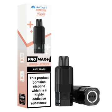 Juicy Peach 1pk - Hayati Pro Max+ 6K Prefilled Pod - 20mg