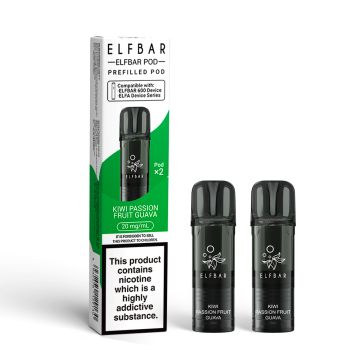 Kiwi Passion Fruit Guava 2pk ELFBAR 600 Prefilled Pod 20mg