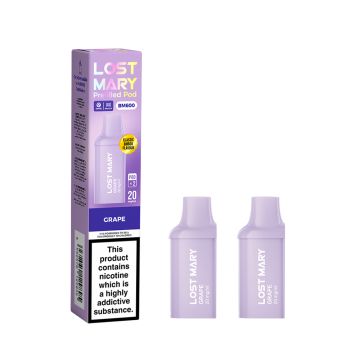 Grape 2pk Lost Mary BM600 Prefilled Pod 20mg