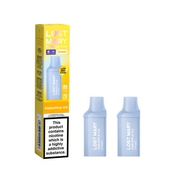 Pineapple Ice 2pk Lost Mary BM600 Prefilled Pod 20mg