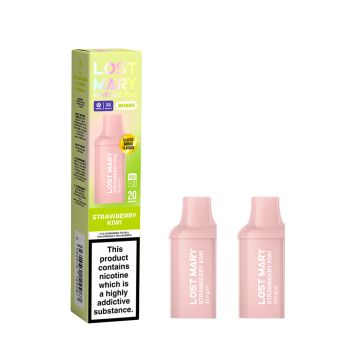 Strawberry Kiwi 2pk Lost Mary BM600 Prefilled Pod 20mg