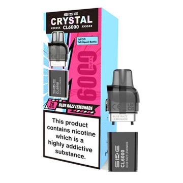 Blue Razz Lemonade 1pk SKE Crystal CL6000 Prefilled Pod 20mg