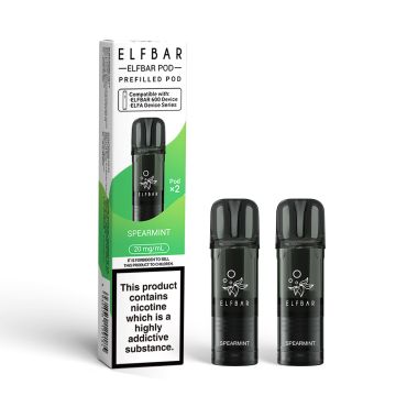 Spearmint 2pk ELFBAR 600 Prefilled Pod 20mg