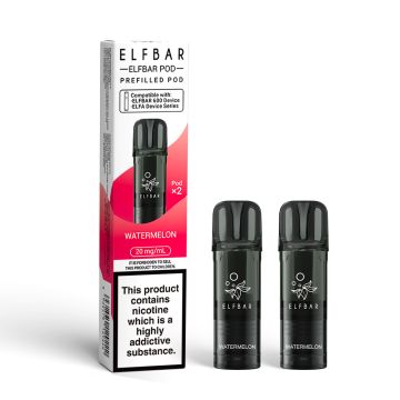 Watermelon 2pk ELFBAR 600 Prefilled Pod 20mg