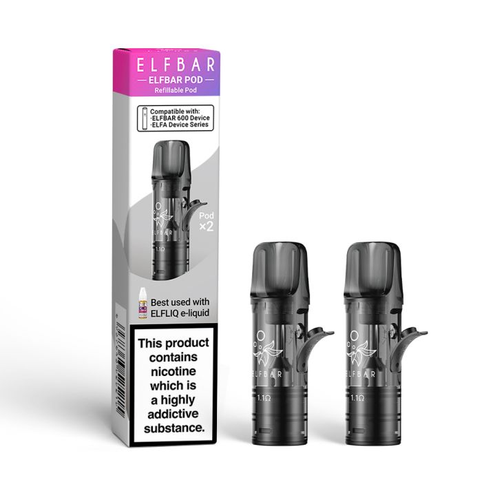 ELFBAR 600 Empty Refillable Pods - 2pk