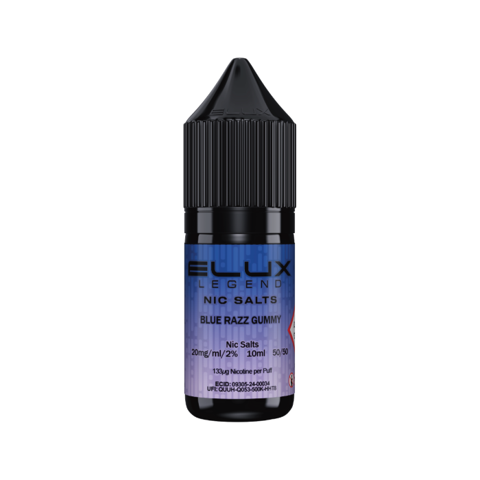 Blue Razz Gummy - Elux Legend 10ml Nic Salt