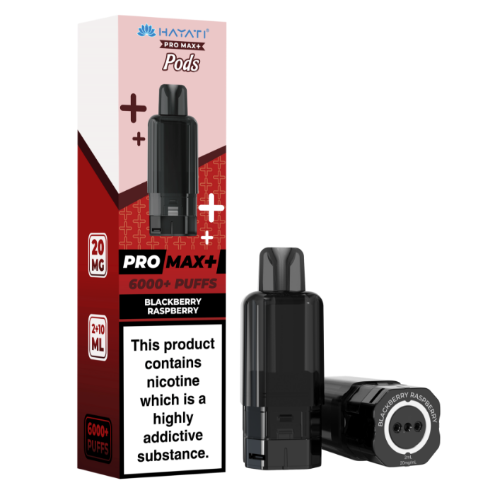 Blackberry Raspberry 1pk - Hayati Pro Max+ 6K Prefilled Pod - 20mg