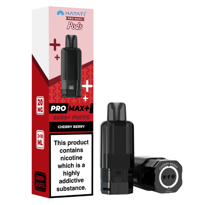 Cherry Berry 1pk - Hayati Pro Max+ 6K Prefilled Pod - 20mg
