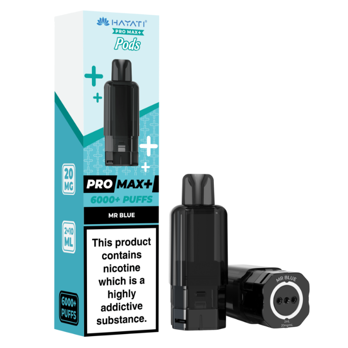 Mr Blue 1pk - Hayati Pro Max+ 6K Prefilled Pod - 20mg