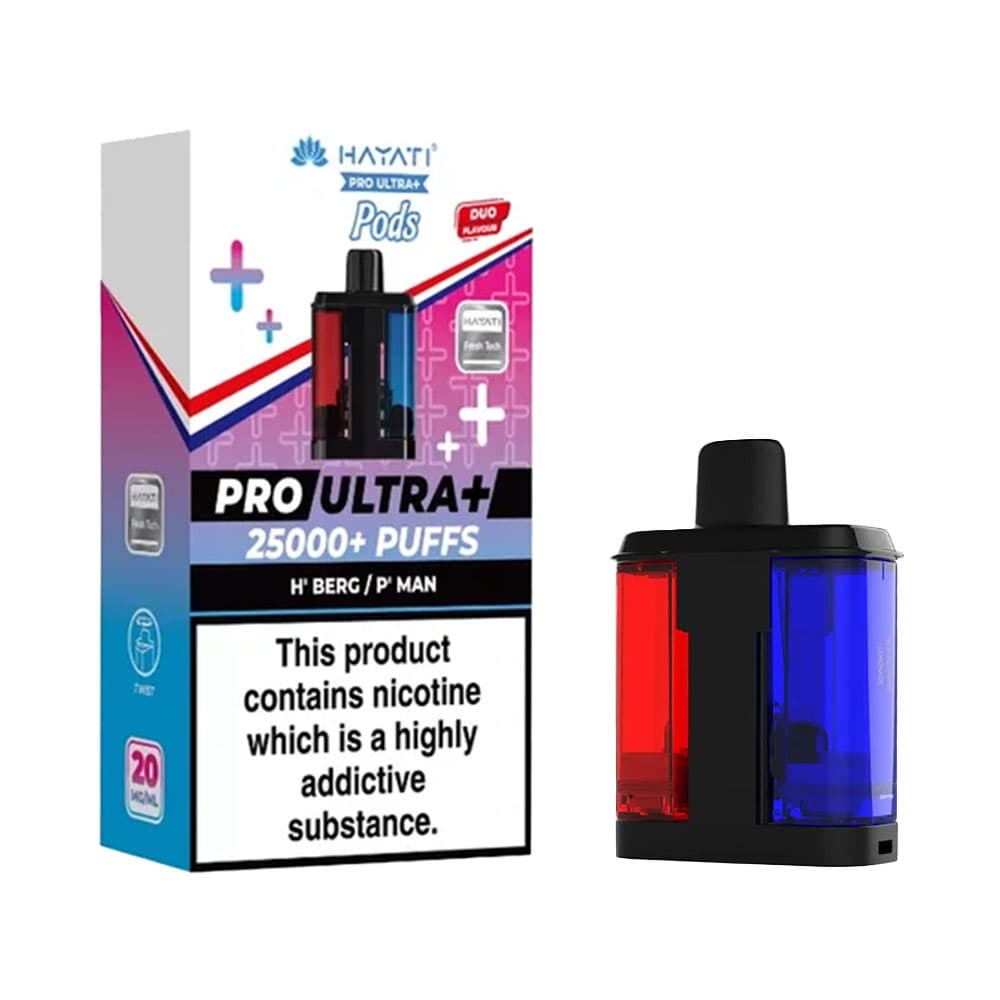H'Berg / P'Man 1pk - Hayati Pro Ultra+ 25K Prefilled Pod - 20mg