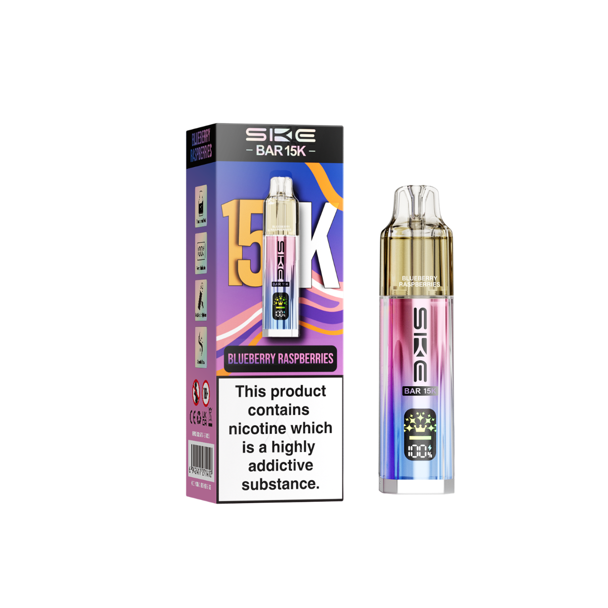 Blueberry Raspberries - SKE Bar 15K Prefilled Kit - 20mg