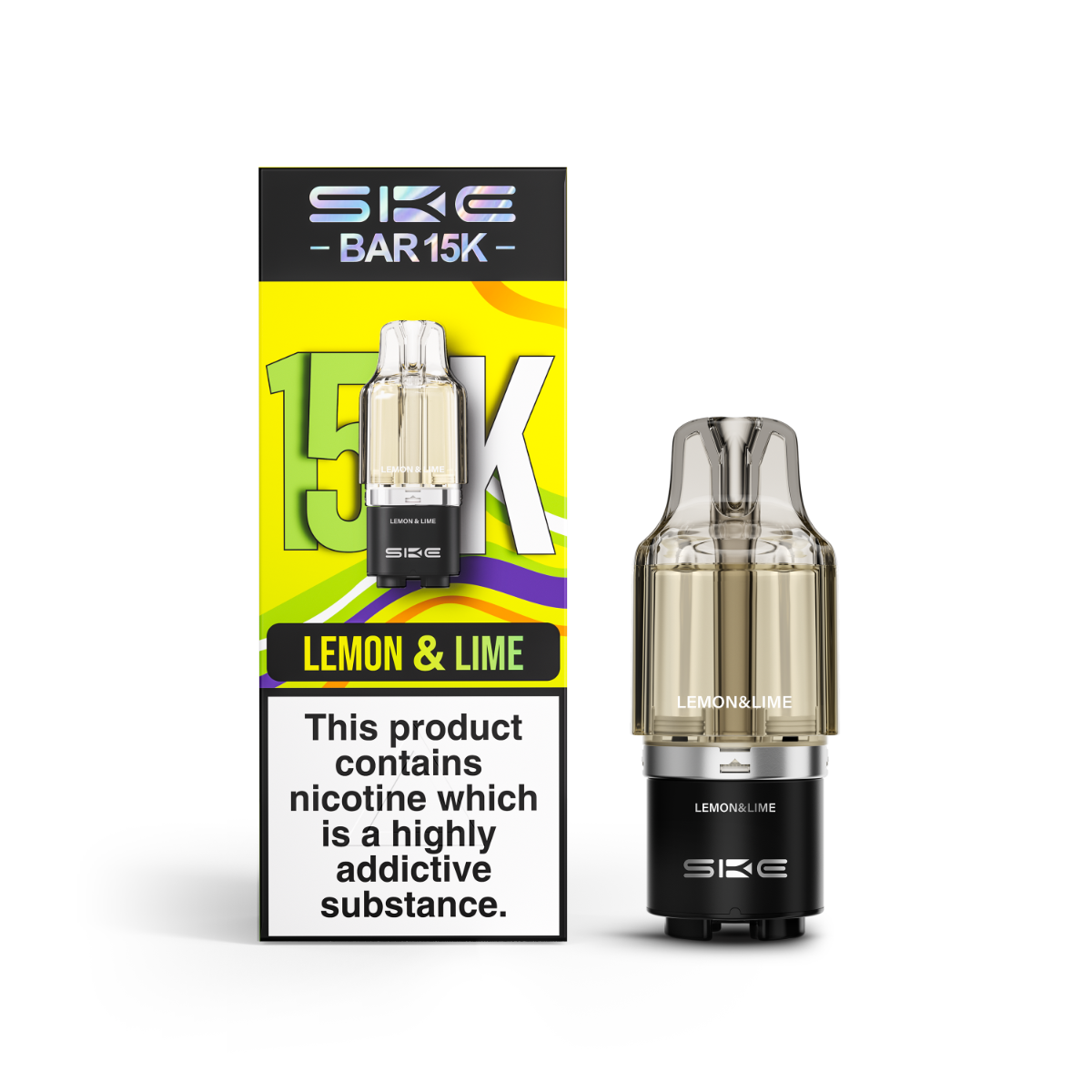 Lemon & Lime - SKE Bar 15K Prefilled Pod - 1pk - 20mg