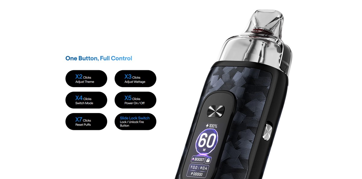 VPrime 2 one-button controls